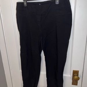 BLACK PULL-ON PANTS SIZE 16